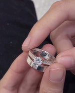 Load image into Gallery viewer, 92.5 Silver Forever Couple Hidden Name Ring
