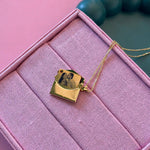 Load image into Gallery viewer, 92.5 Silver Gold plated Envelope Message Box Photo Customize Necklace For Your Loveones
