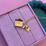 Load image into Gallery viewer, 92.5 Silver Gold plated Envelope Message Box Photo Customize Necklace For Your Loveones
