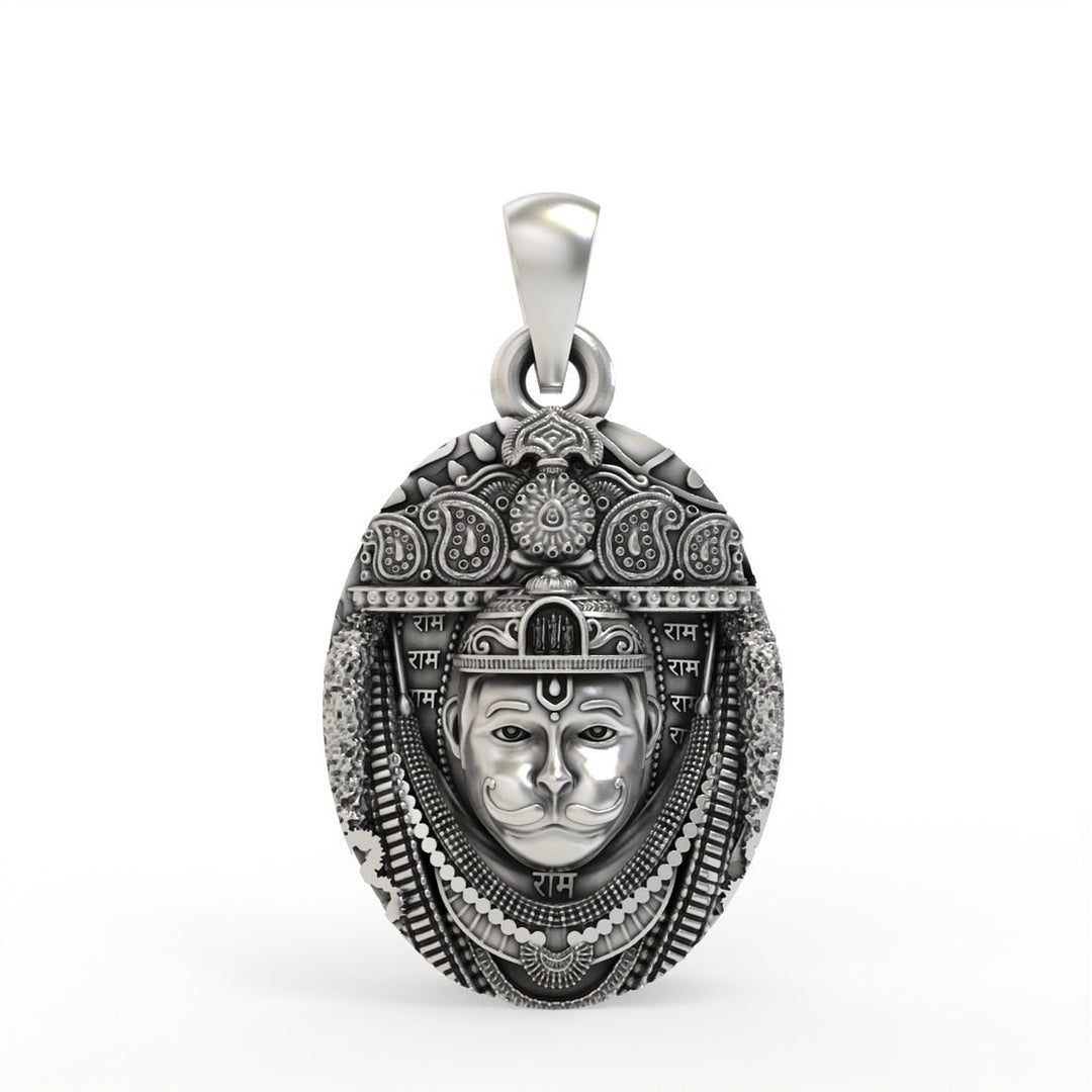 92.5 silver Lord Hanuman Pendant