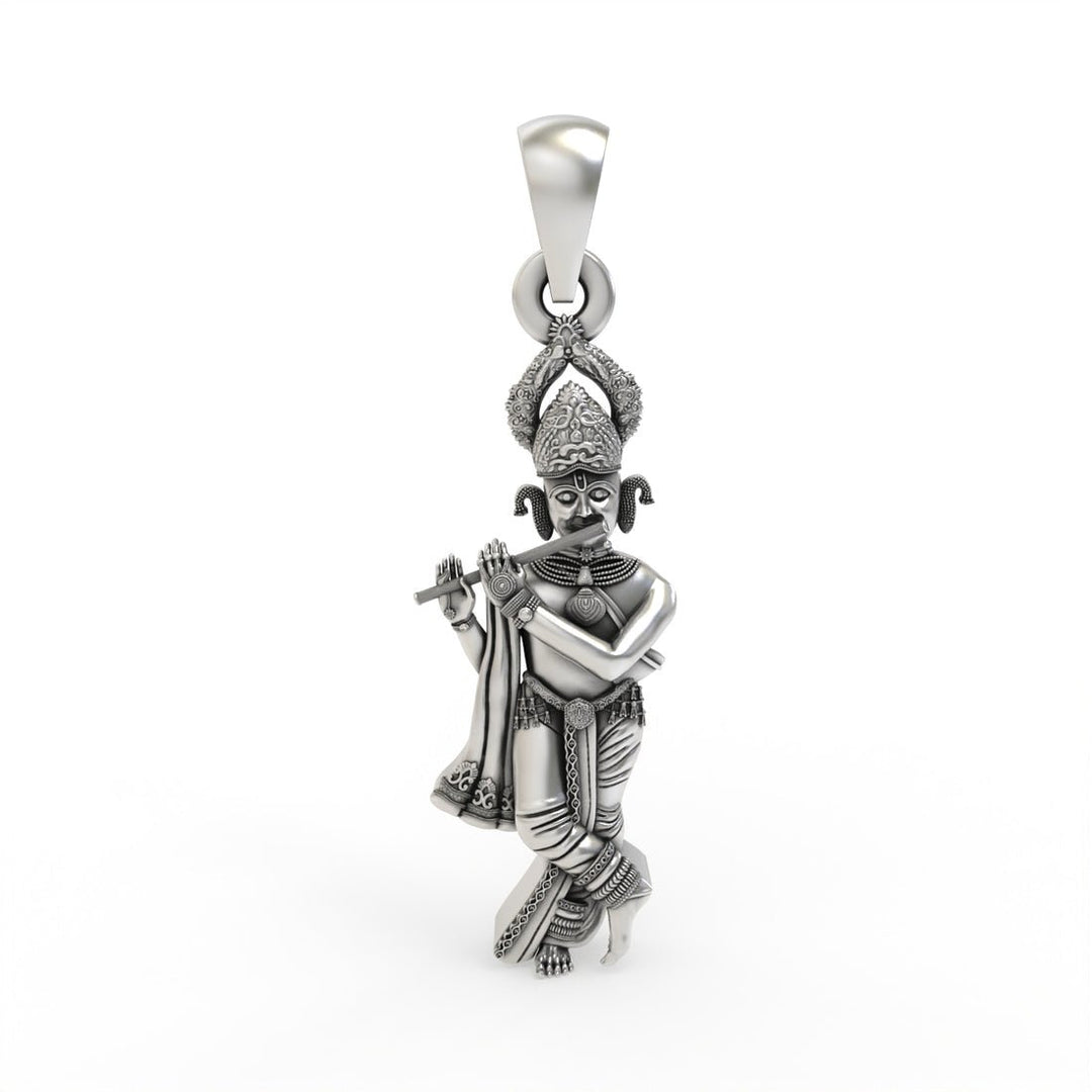 92.5 Silver Lord Krishna Pendant