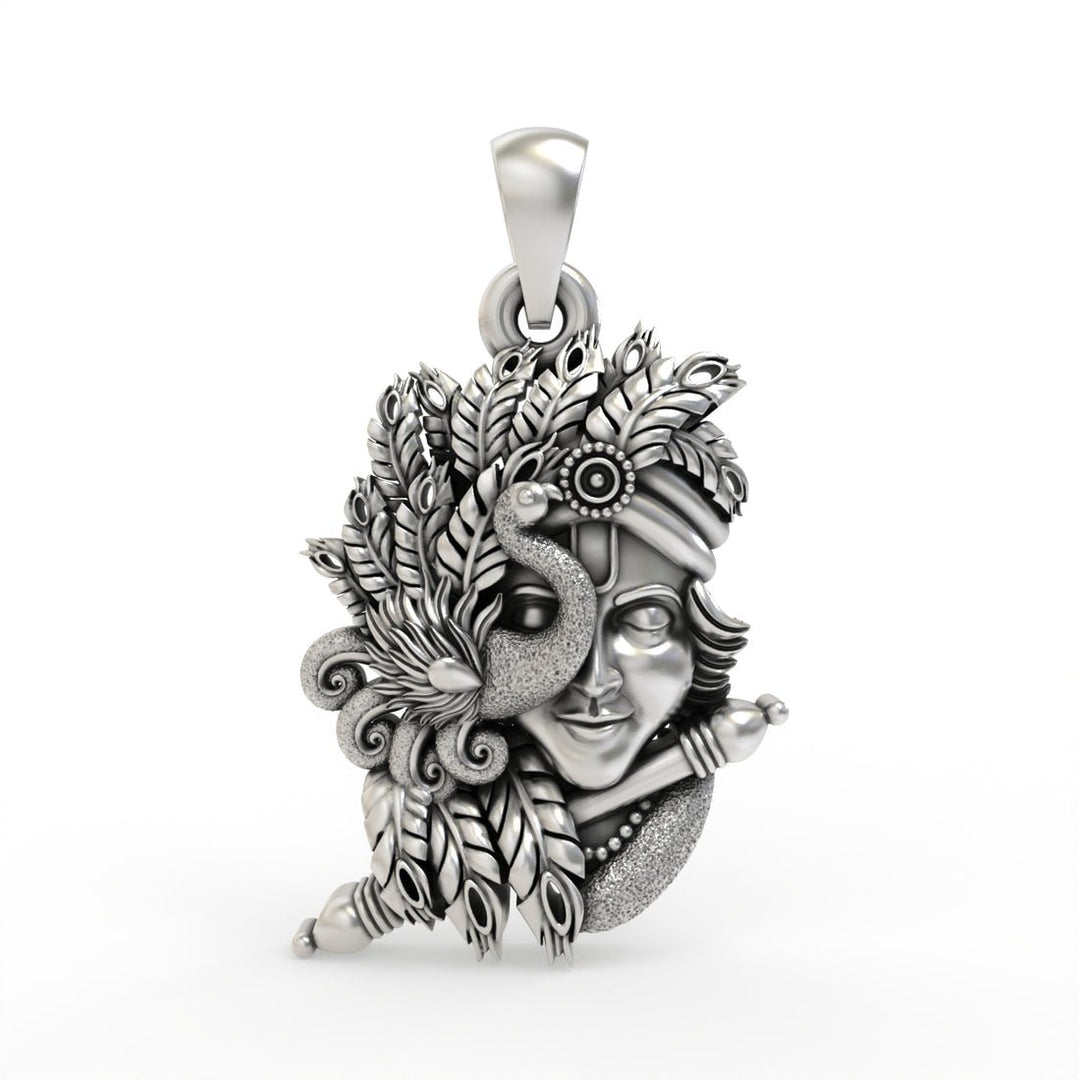 92.5 Silver Lord Krishna Pendant