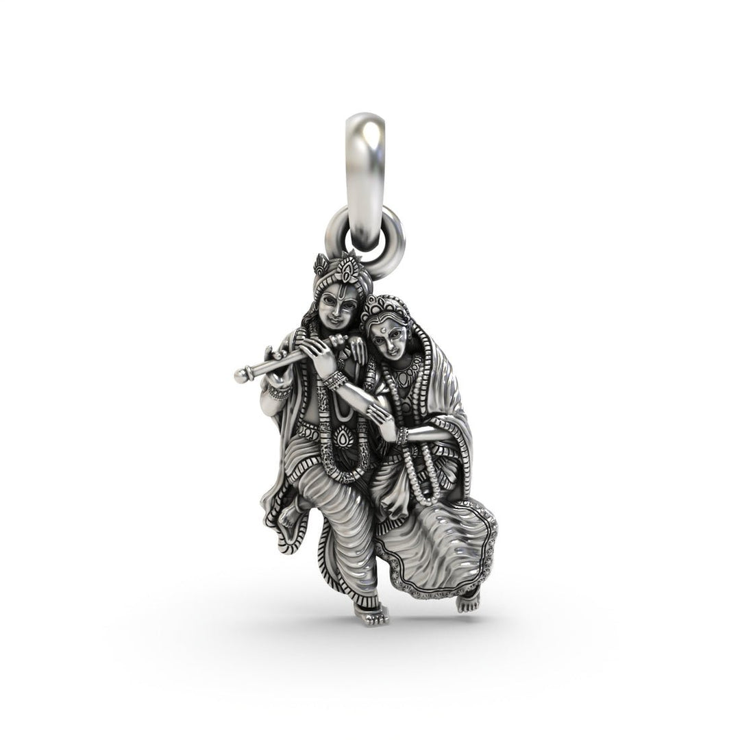 92.5 Silver Lord Rade Krishna Pendant