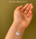 Load image into Gallery viewer, 92.5 Silver Swan Bracelet For her
