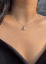 Load image into Gallery viewer, 92.5 Silver White Emerald Neckalce
