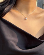 Load image into Gallery viewer, 92.5 Silver White Emerald Neckalce
