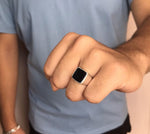 Load image into Gallery viewer, Black onyx Ring For Him
