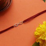 Load image into Gallery viewer, Infinity Sterling Silver Rakhi
