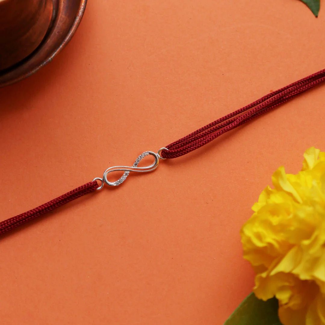 Infinity Sterling Silver Rakhi