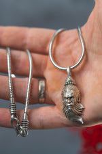 Load image into Gallery viewer, Silver Box Original 925 Lord Hanuman Silver Pendant
