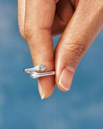 Load image into Gallery viewer, Silverboxoriginal 92.5 Hidden Name silver hug ring
